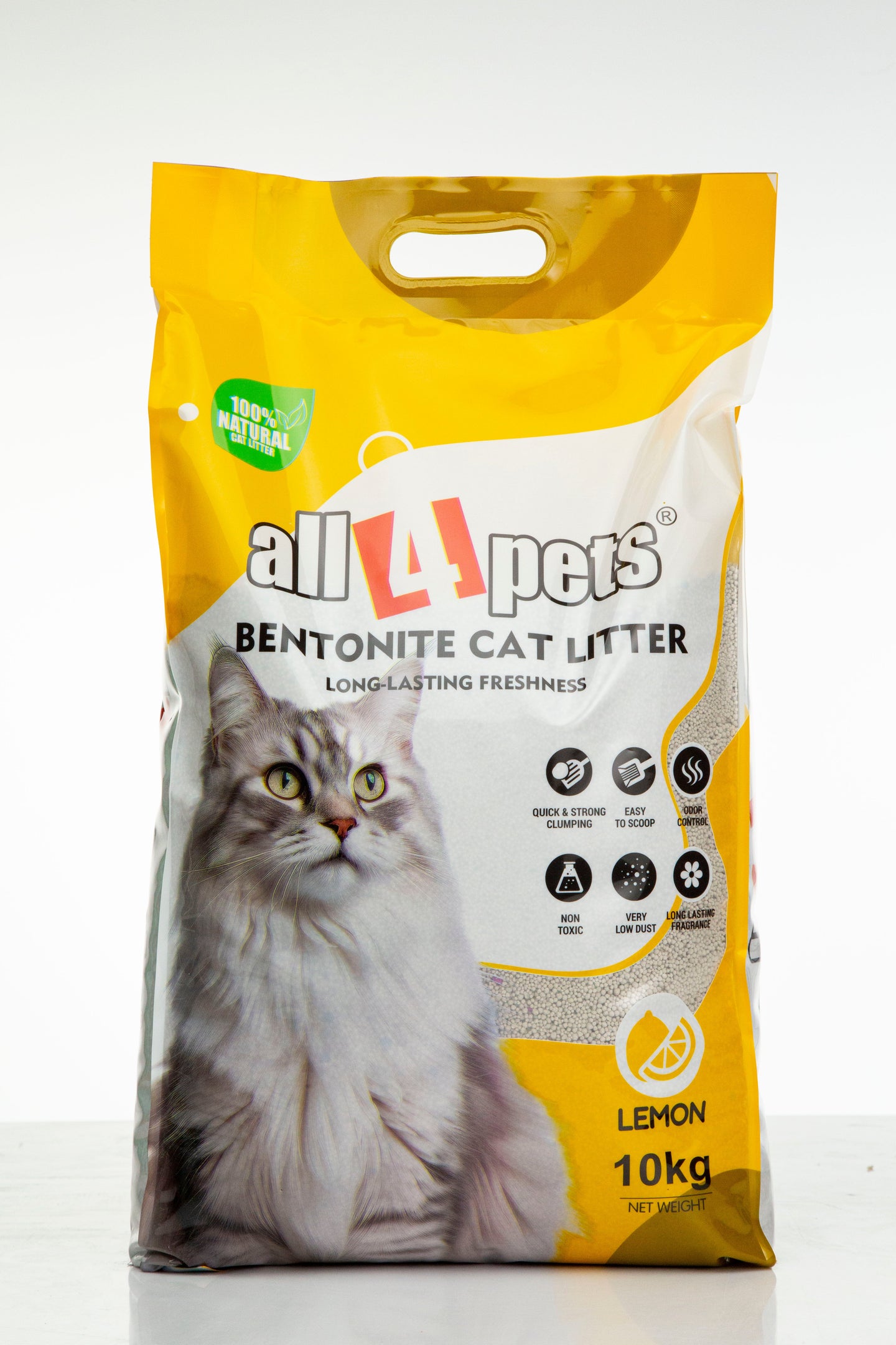 ALL4PETS BENTONITE CAT LITTER LONG-LASTING FRESHNESS